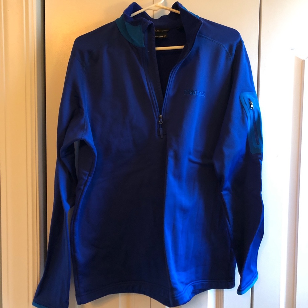 Men’s large blue Marmot quarter zip